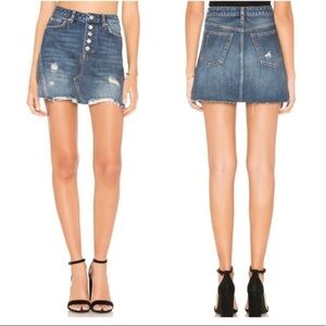 Free People Harvey Distressed Jean Skirt- NWT- size 24